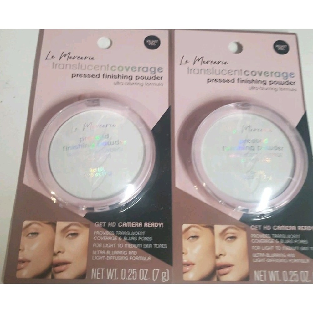 Le Mercerie Translucent Coverage Press Finishing Powder Pack Of Two